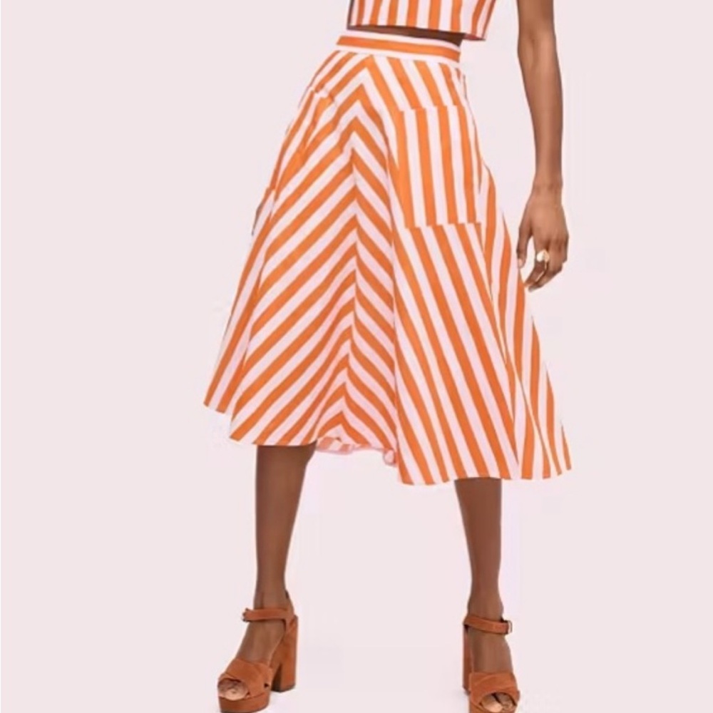 Kate Spade Striped Linen Skirt.